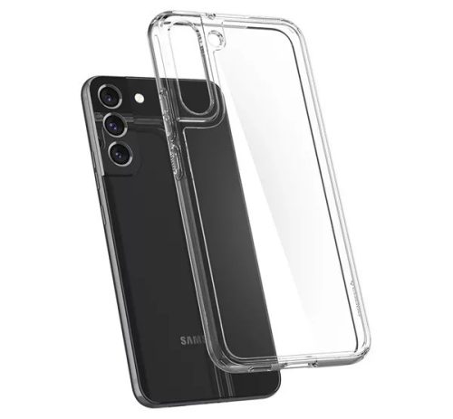 Spigen Ultra Hybrid - Samsung Galaxy S22 tok, Crystal Clear, átlátszó
